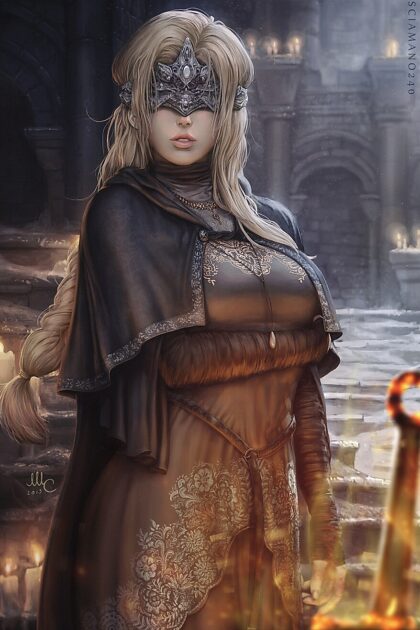 Fire Keeper from Dark Souls III by toriealis