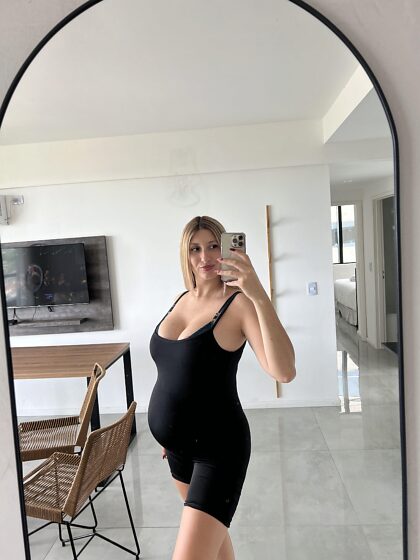 This is how my body is looking clothed and naked at 31 weeks pregnant