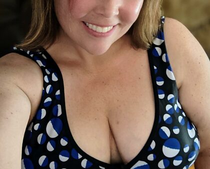 I miss warmer weather! I guess this means my nipples will be extra hard when you peel me out of this bathing suit