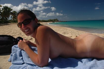 Nothing is more refreshing than naked sunbathing on a beautiful beach!