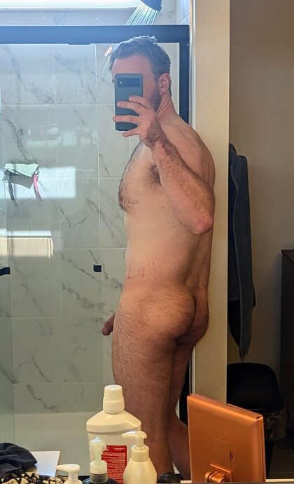 Took a peach pic but my big cock still photo bombed it