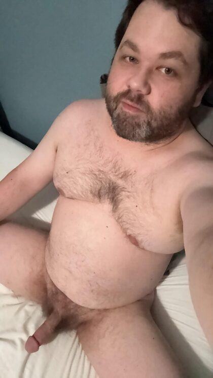 Just another bear posting face and cock