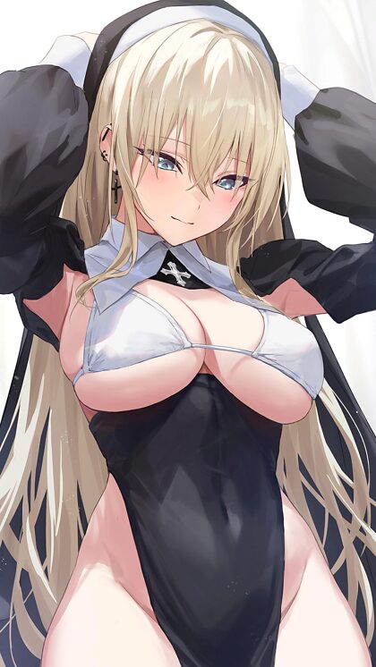 Lewd nun boobies