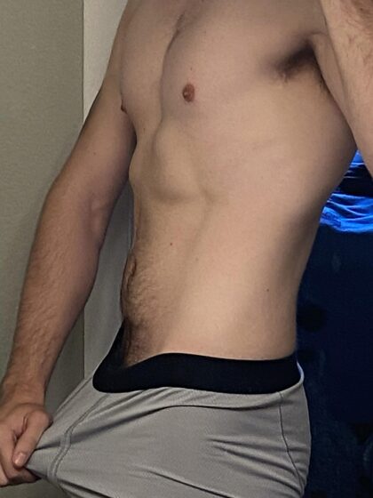 23, gay, morning wood bulge