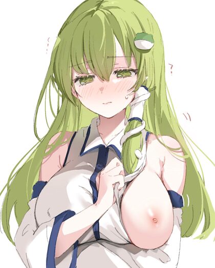 Sanae solo muestra una teta