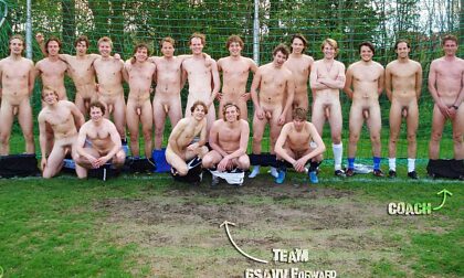 Football team naked