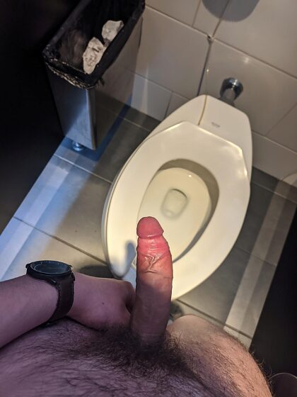 Ik vind het heerlijk dat nieuwsgierige mensen met verlangen naar mijn struik kijken, in de openbare toiletten