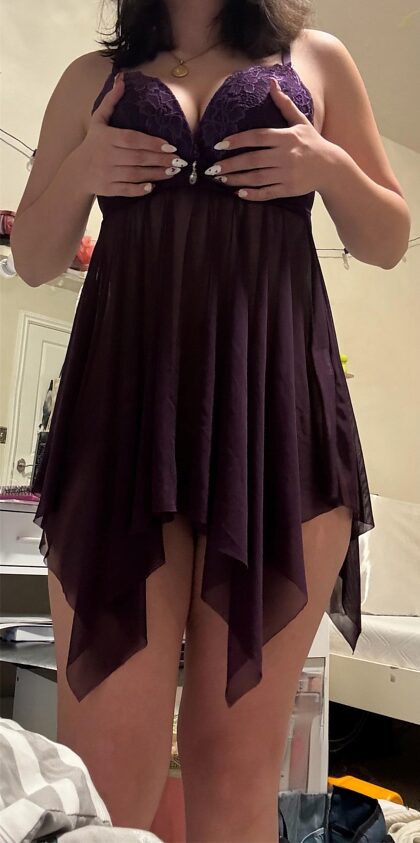 My Purple Babydoll dress 