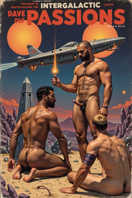 Erotische SciFi-Pulp-Magazin-Cover