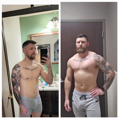 Transformation im Fitnessstudio!  Von Jungengröße zu Männergröße in 3 Jahren.  An manchen Tagen fühle ich mich, als wäre ich noch klein, aber dann sehe ich diesen Vergleich!