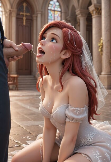 Ariel se fait faire un soin du visage à son mariage !