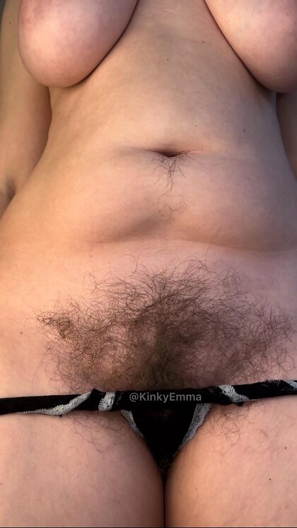 Would you rather sniff or lick my hairy pussy?