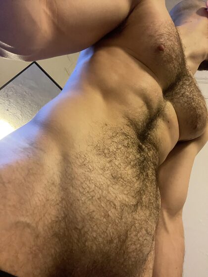 Would you worship this hairy jock body?