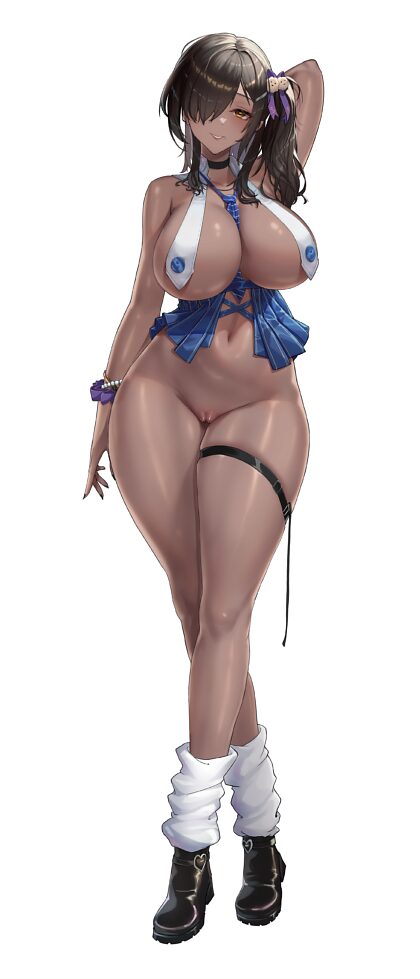 Bras Naga derrière la tête