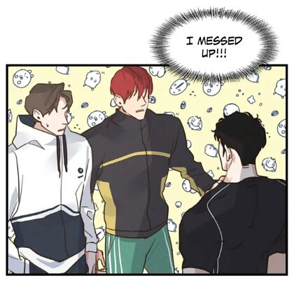La main de Juwon et la poitrine de Jeong-min
