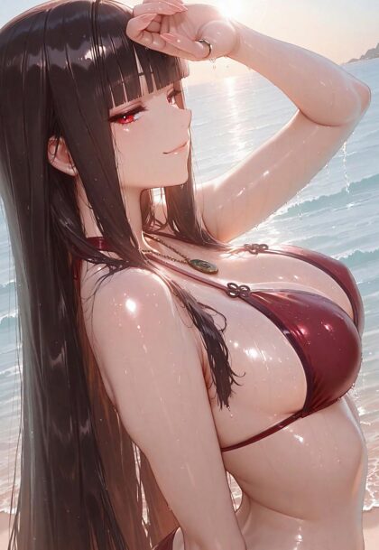 À la plage