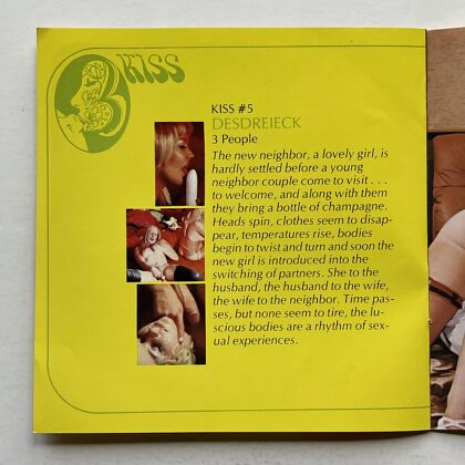 “Kiss” Serie Eén 8mm Film met Brochure 1974