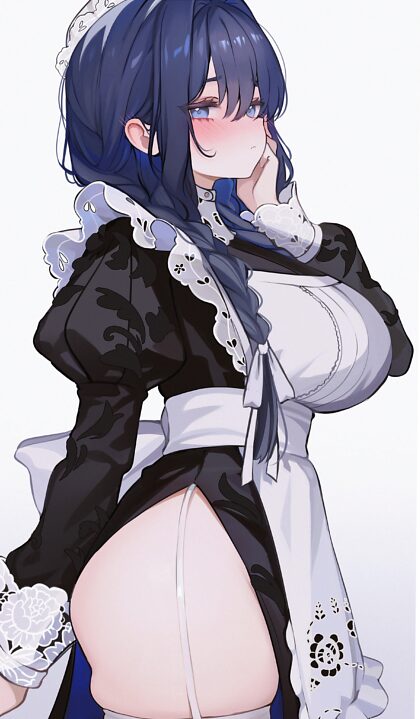 メイドクロニの太もも