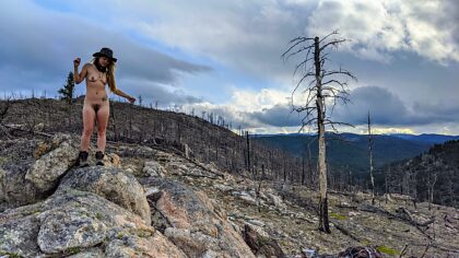 Naked hiking in Colorado
