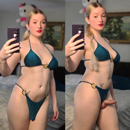 Je suis tellement prête à ce que les plages reviennent, je suis prête à montrer mon ventre rond en bikini !