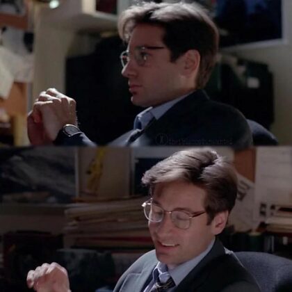 J'ai revu X-Files. Oh, David Duchovny des années 90 avec des lunettes