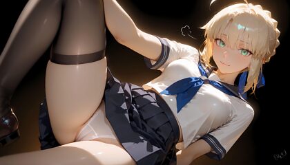 Saber Pantyshots FGO - Only4uArt