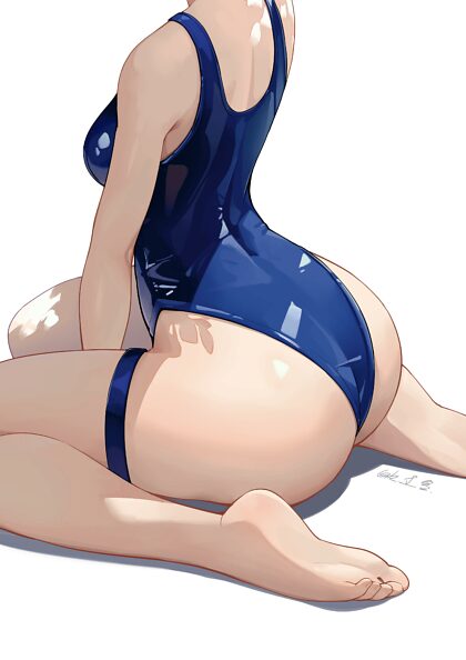 Swimmer Sitting On Her Thicc Ass