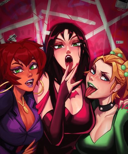 Les filles Hex. Les filles gothiques sexy originales du dessin animé