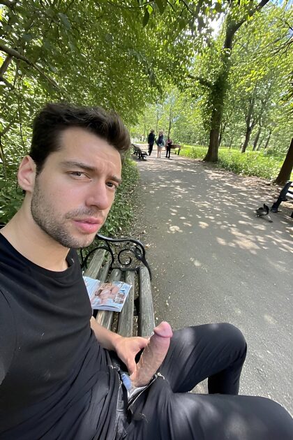 Selfie in het park