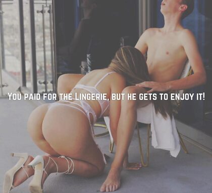 O marido pagou pela lingerie, mas ele pode aproveitar