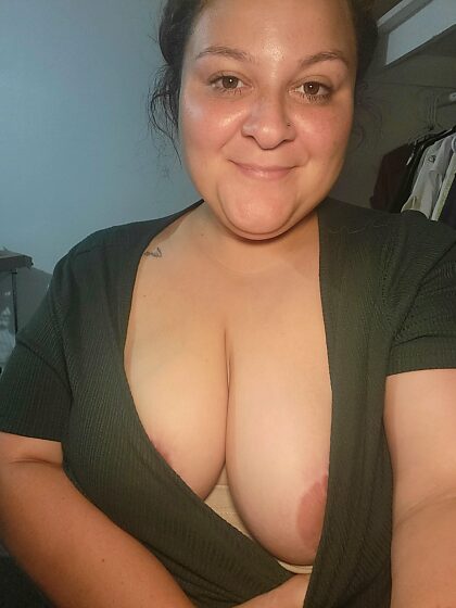Geen make-up. Geen filter. Alleen ik en mijn tieten voor jou.
