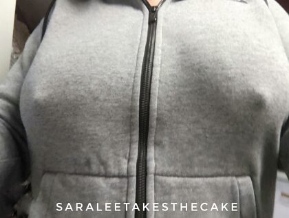 Not even the thickest of hoodies can hide these pokies.