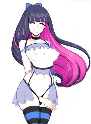 Cute futa in sexy lingerie