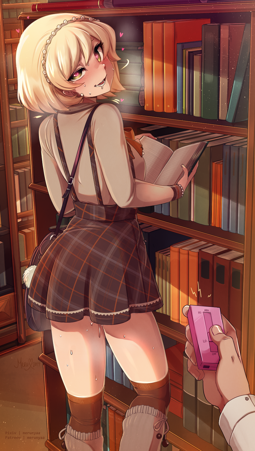 Amateur-Sex in der Heimbibliothek