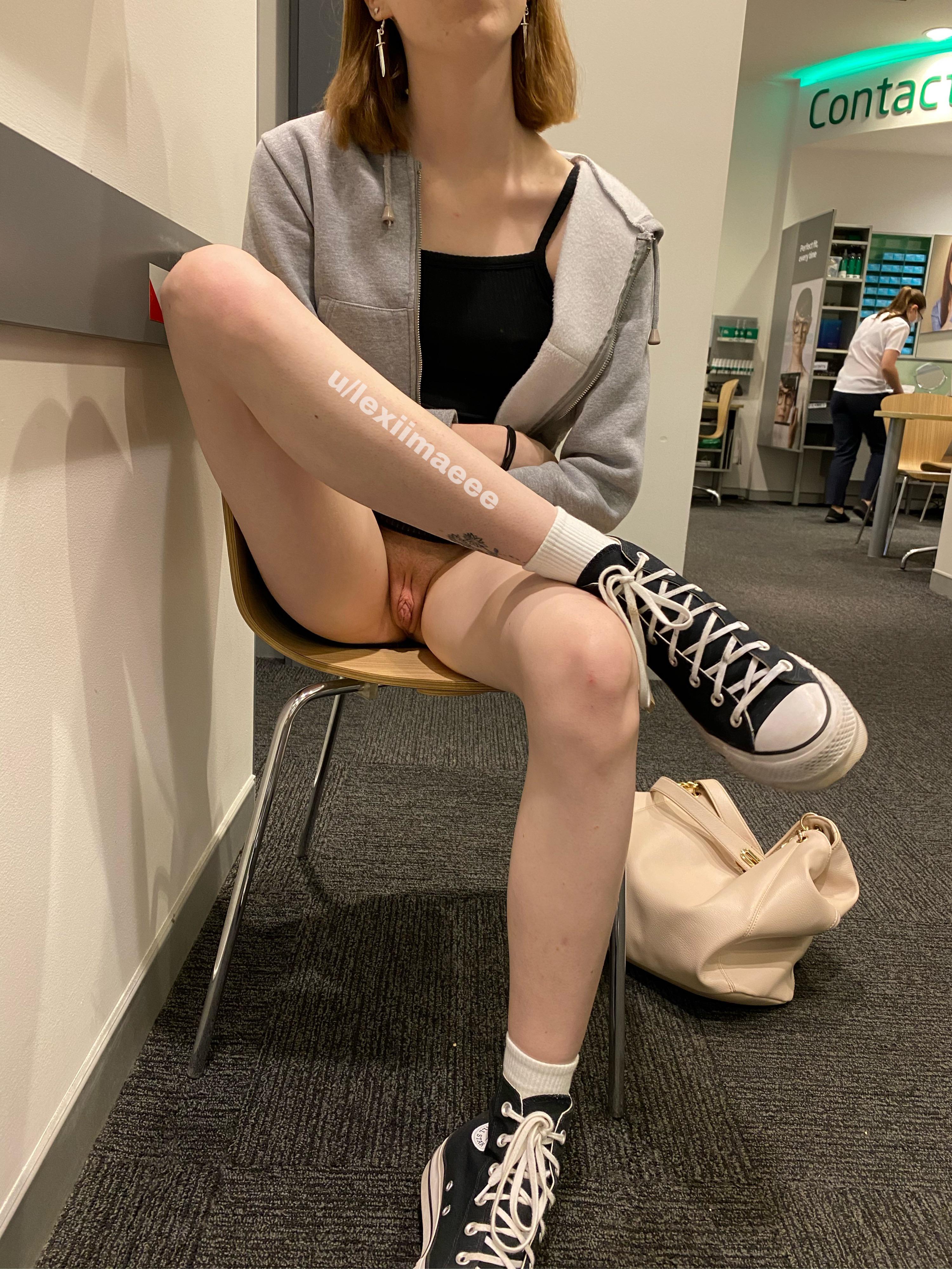 Pantyless in public
