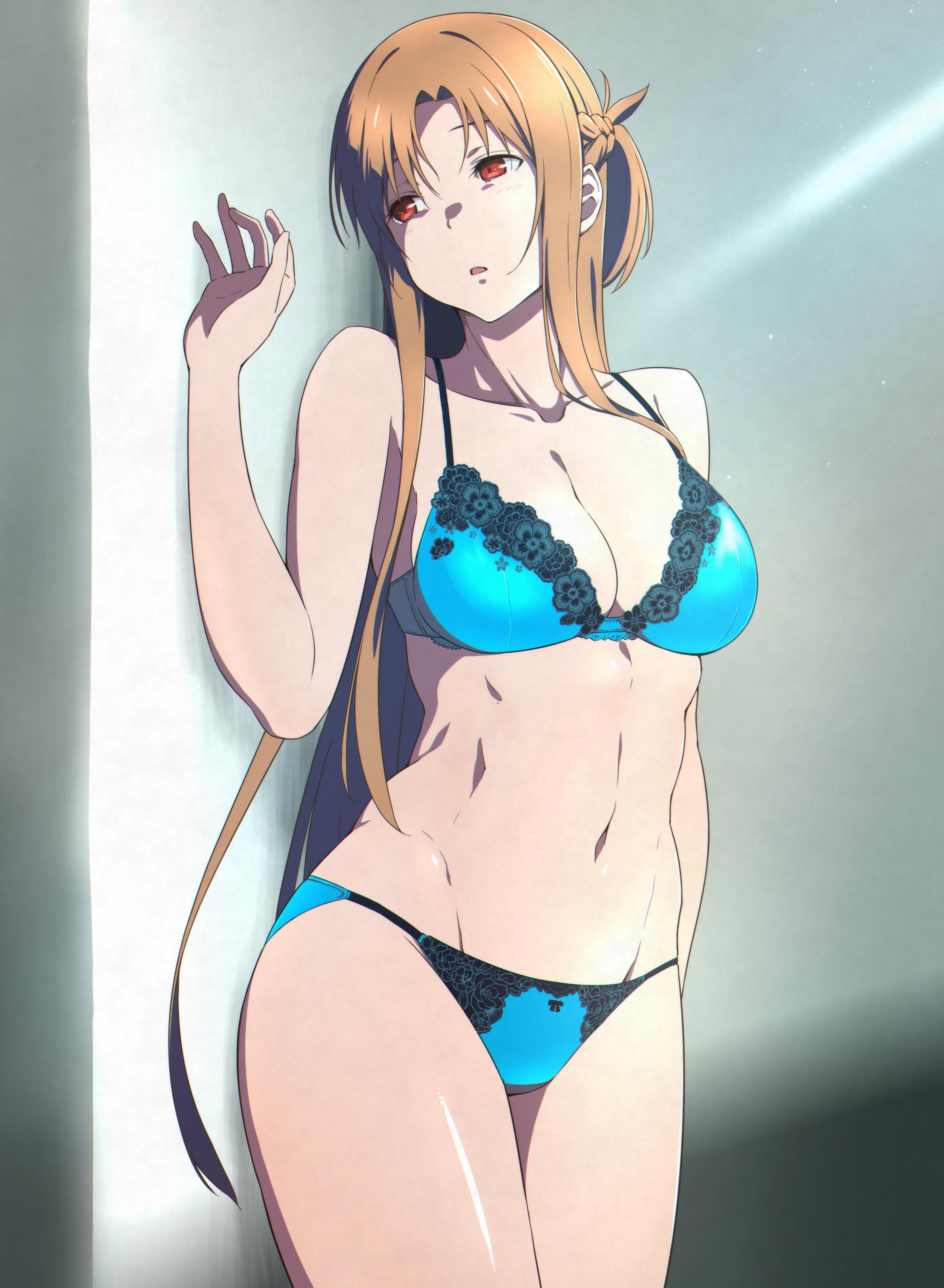2712px x 3699px - Asuna in sexy cyan lingerie