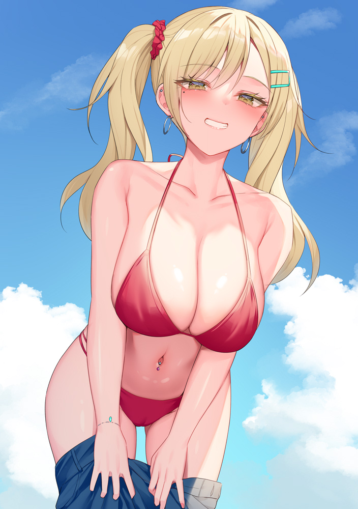 Blonde Bikini Lesbian Hentai - Bikini blonde