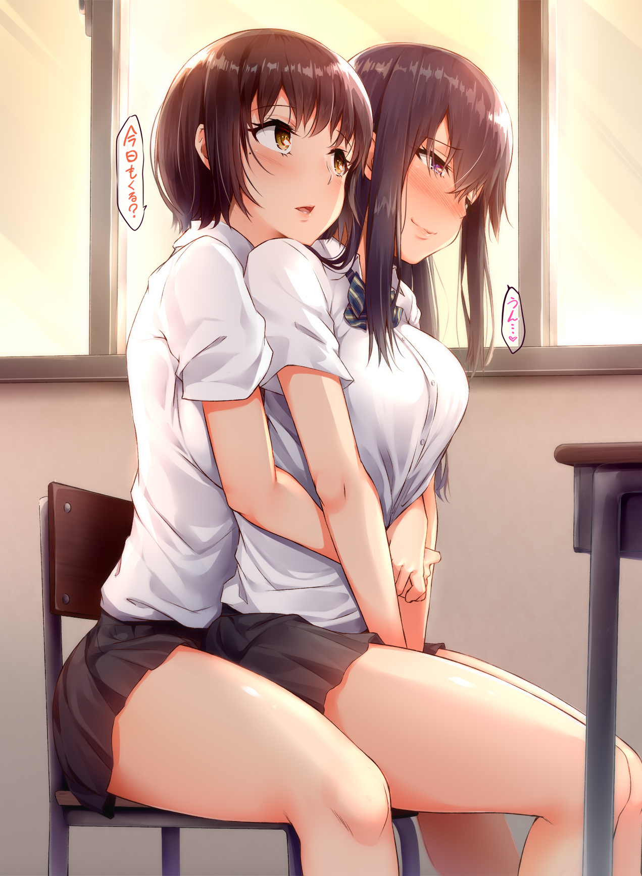 Hentai school lesbians фото 86