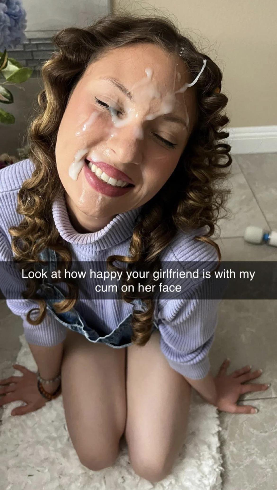 cum on your girlfriends face
