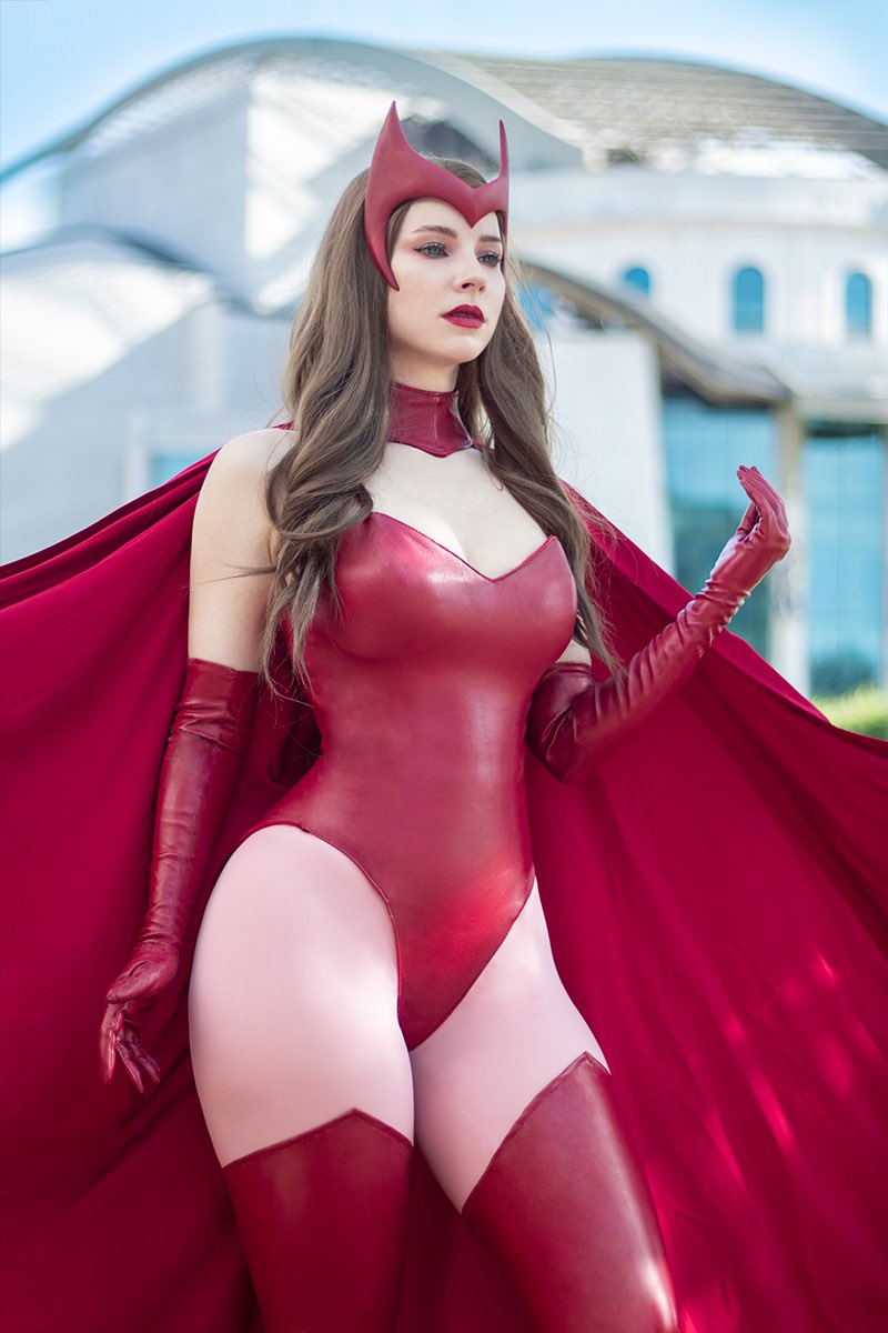 Ultimate Scarlet Witch Shemale - Enji Night as Scarlet Witch