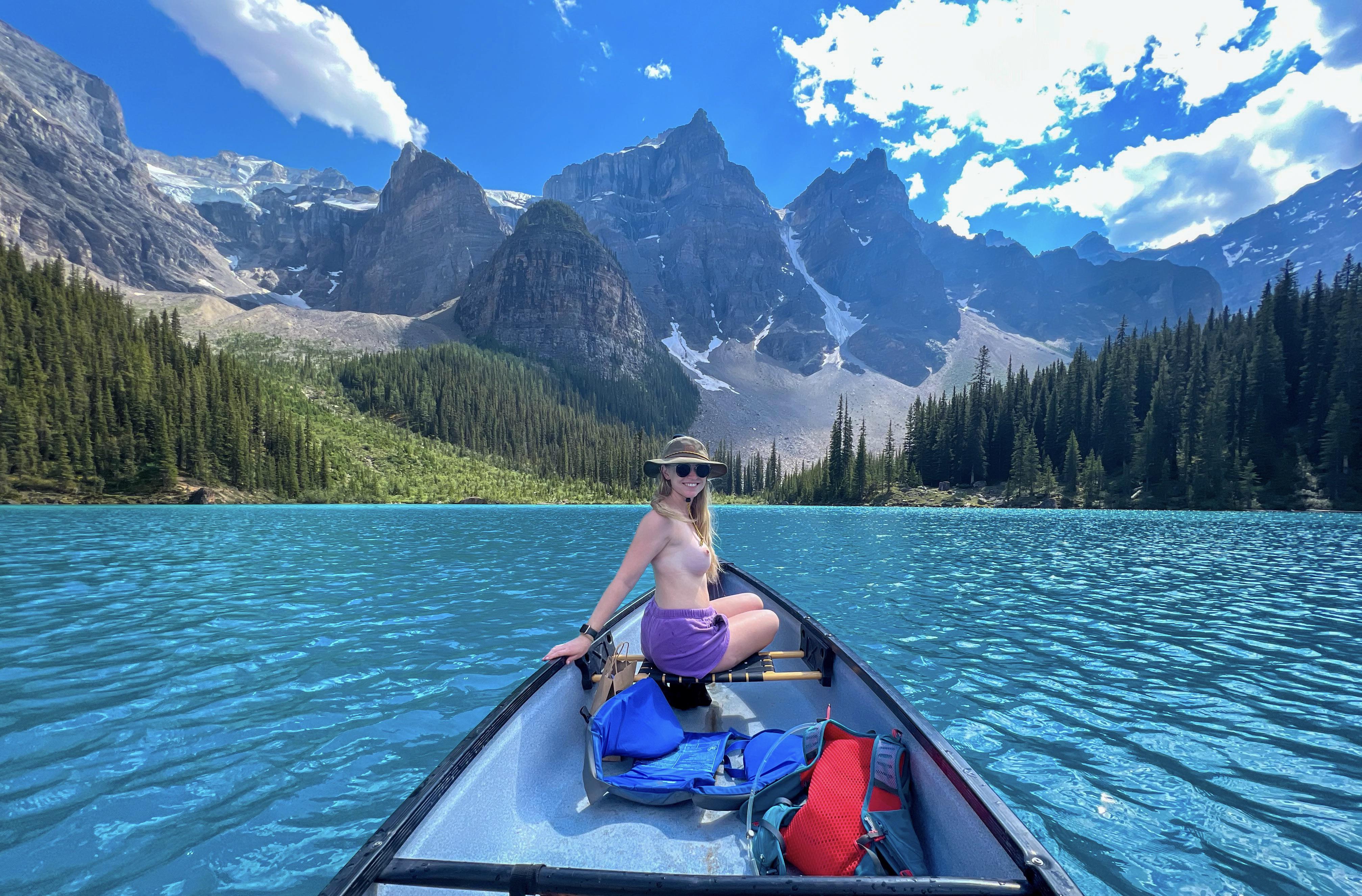 Just canoeing in Banff picture