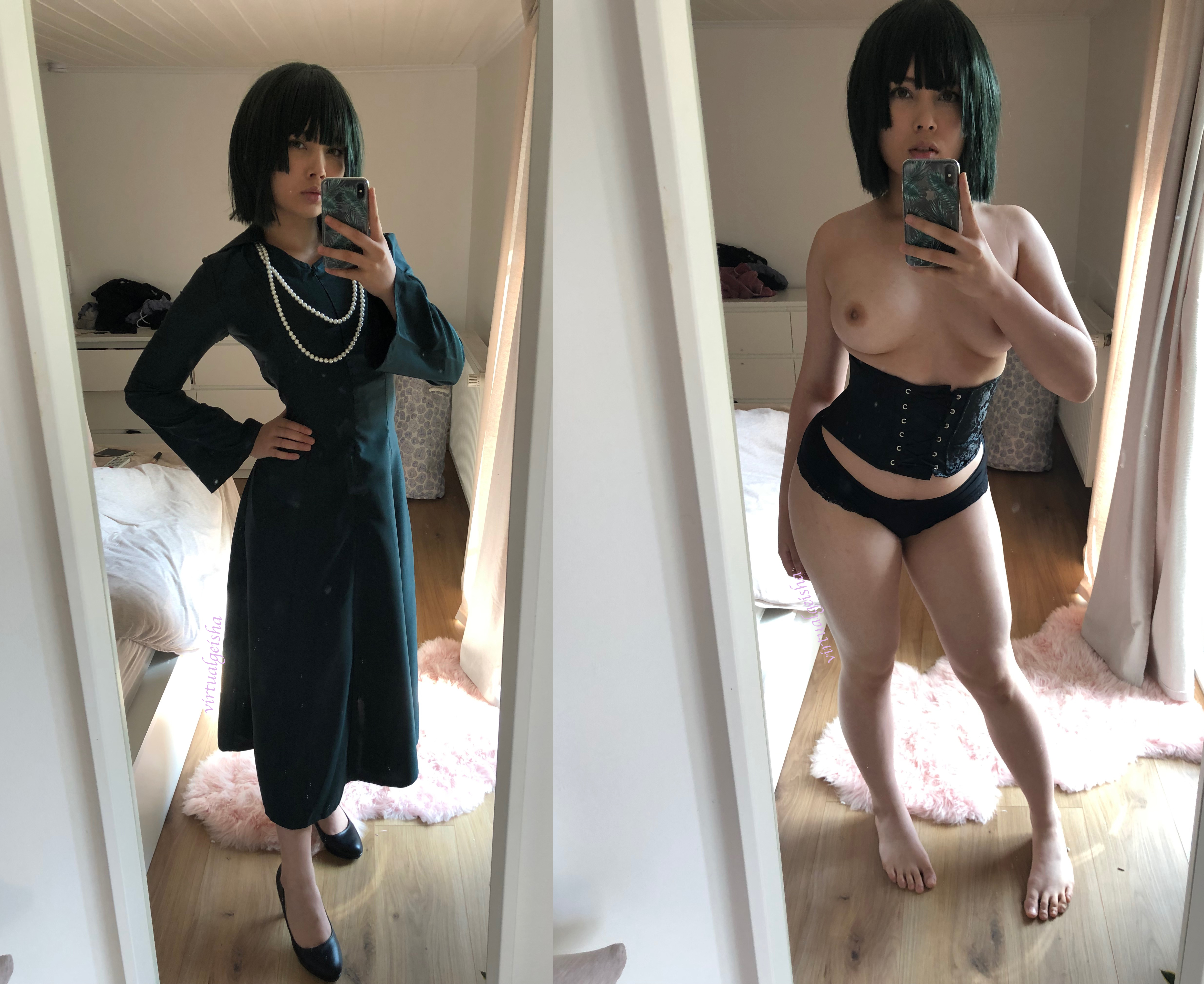 Fubuki mirror selfies by Virtual Geisha