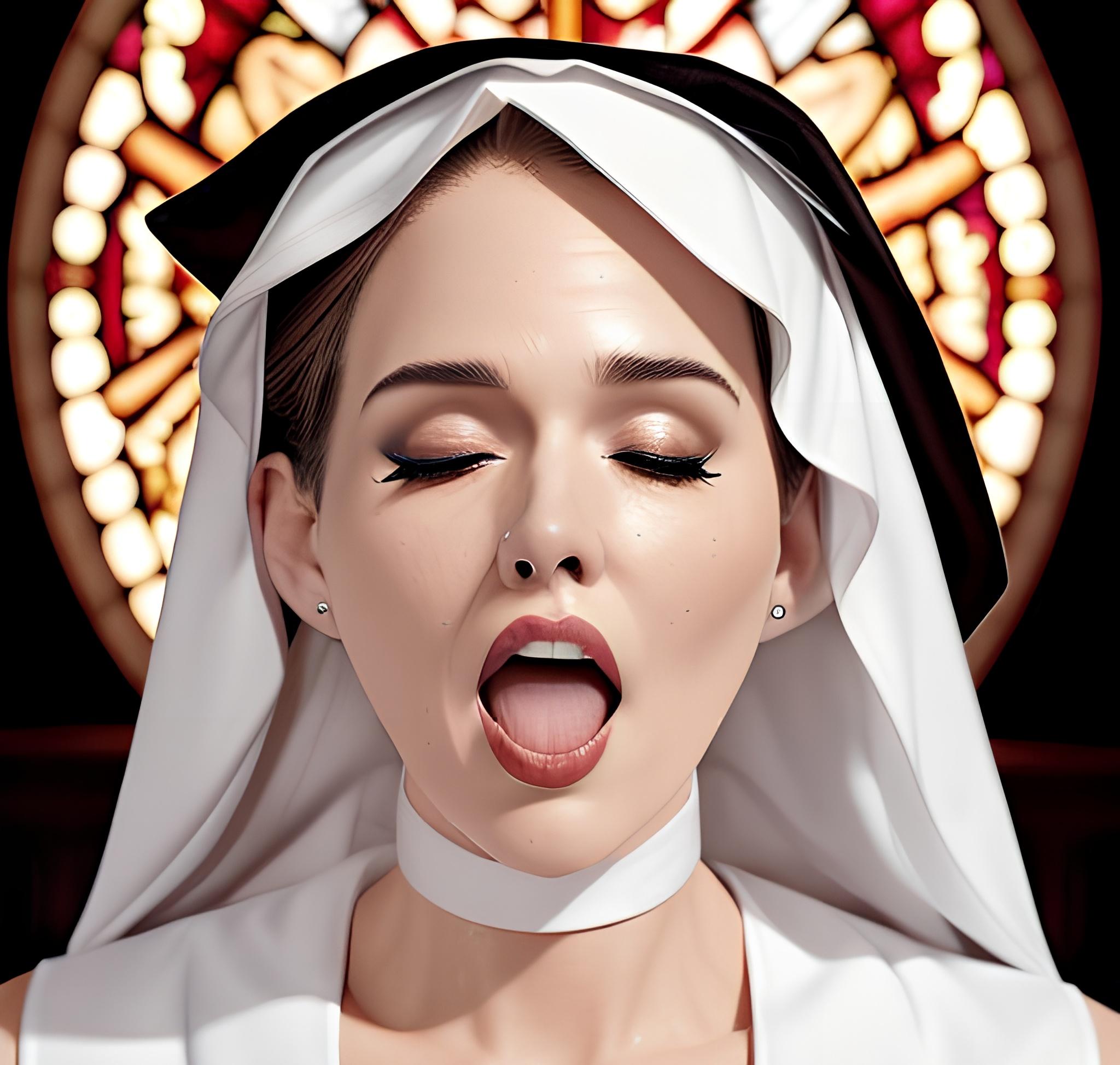 Let the church bells ring, as I cum and confess my sins to the 80yo nuns picture