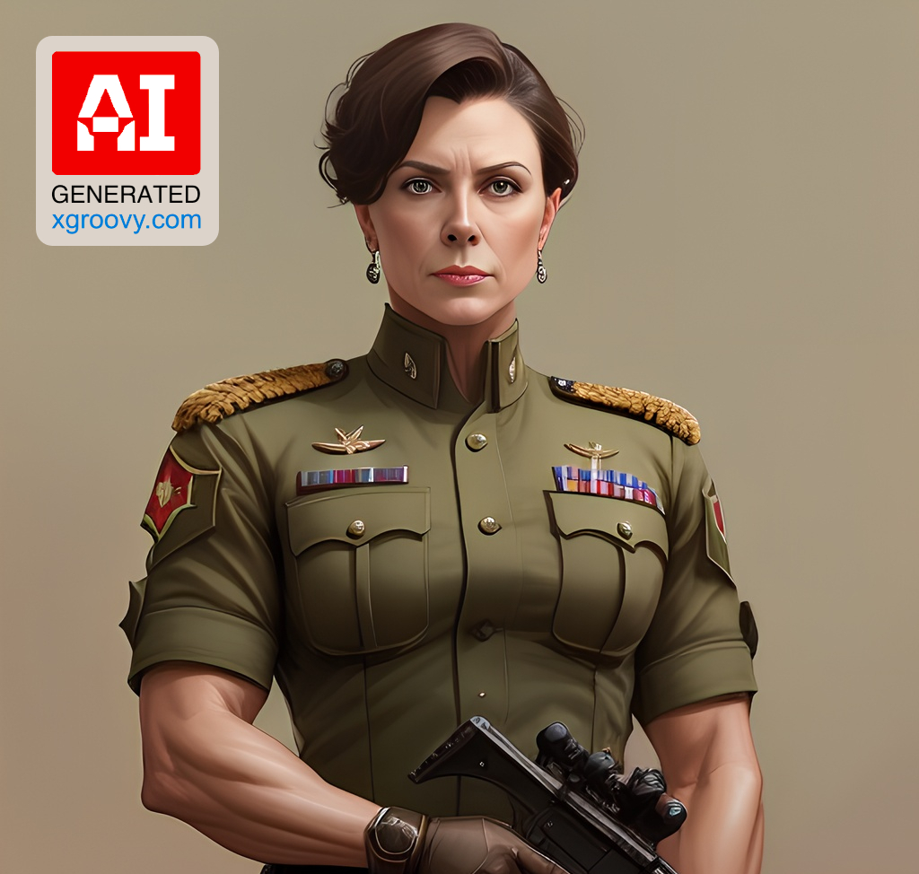 Im a badass artist, short-haired, small-titted motherfucker who loves painting in military gear