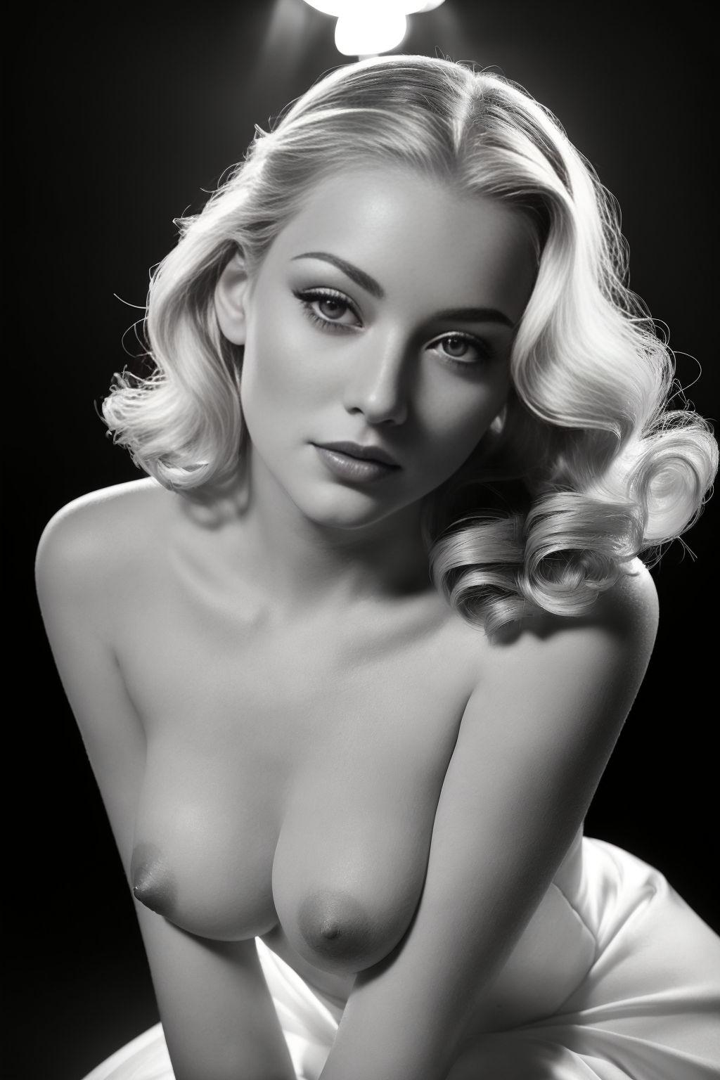 1940s Vintage Porn Cumshots - Black and white photo in style of the 1940s. - AI Generated Porn Pic -  XGROOVY.COM