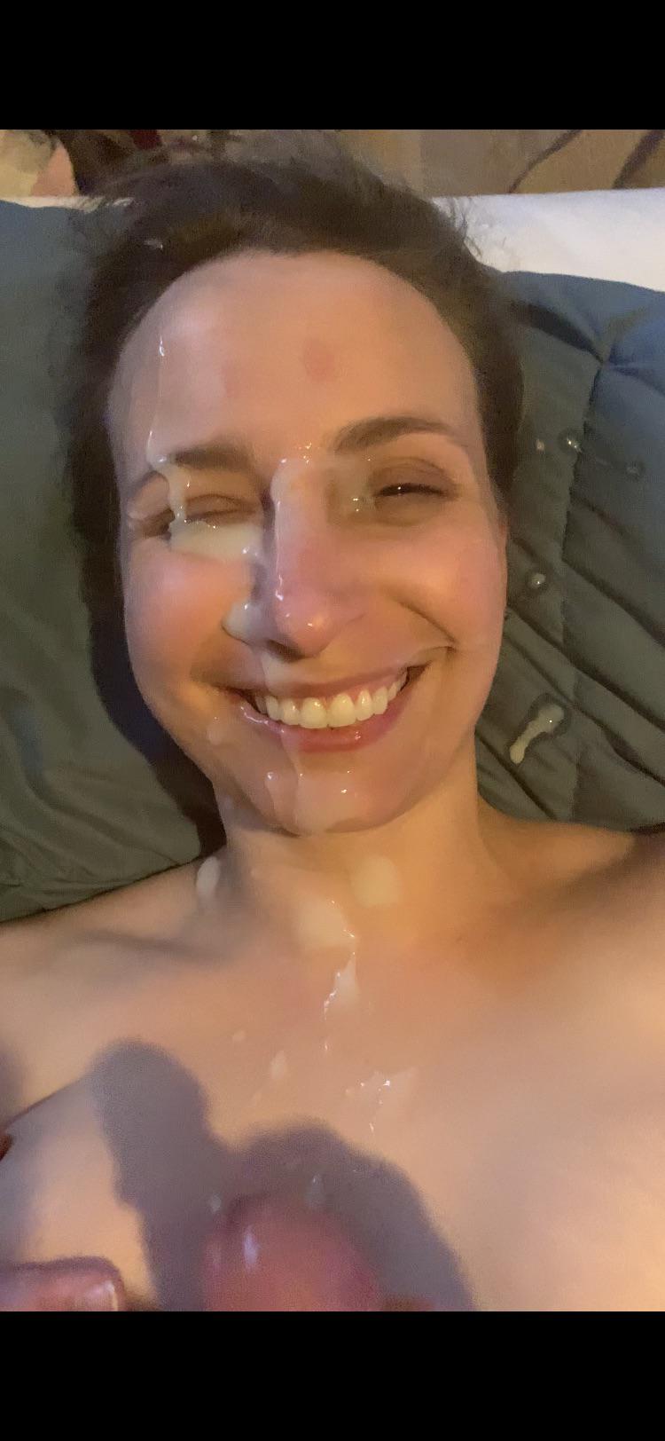 Лицо жены залили спермой (73 фото)