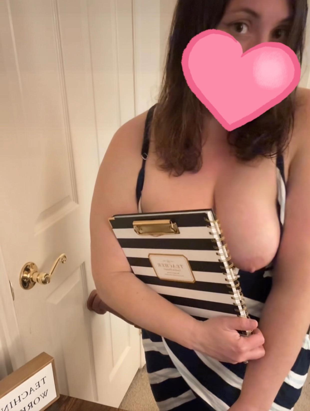 40yr milf teacher role-playing for a fun video