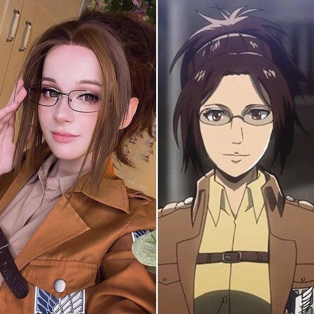 Hange Zoe from Attack on Titan cosplay by mk ays